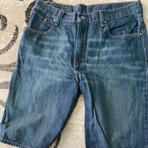 Levi Strauss Men Shorts, denim blue jeans, style 569